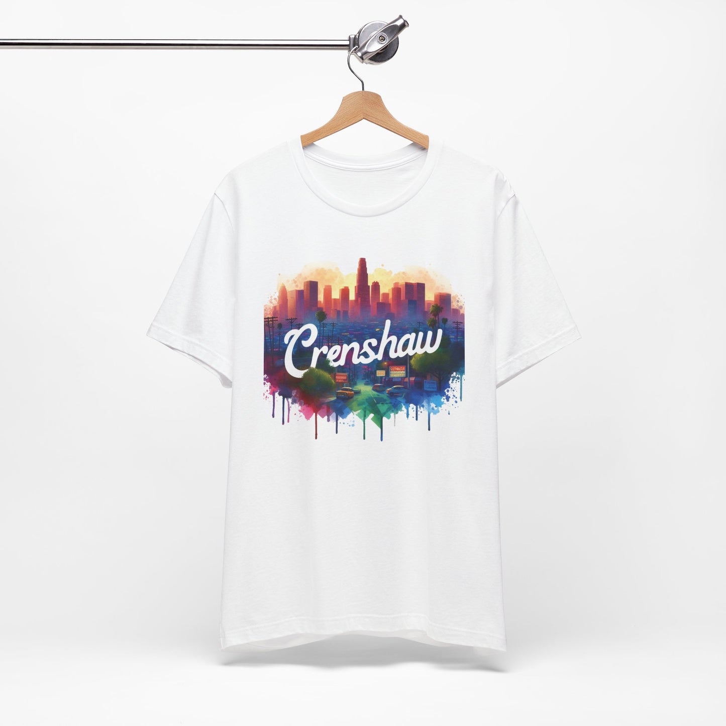 CRENSHAW ONE, Back in the Day, African American Pride, Black History, Historic Black Neighborhood, Graphic T-shirt, Urban Streetwear, Unisex Jersey Short Sleeve Tee