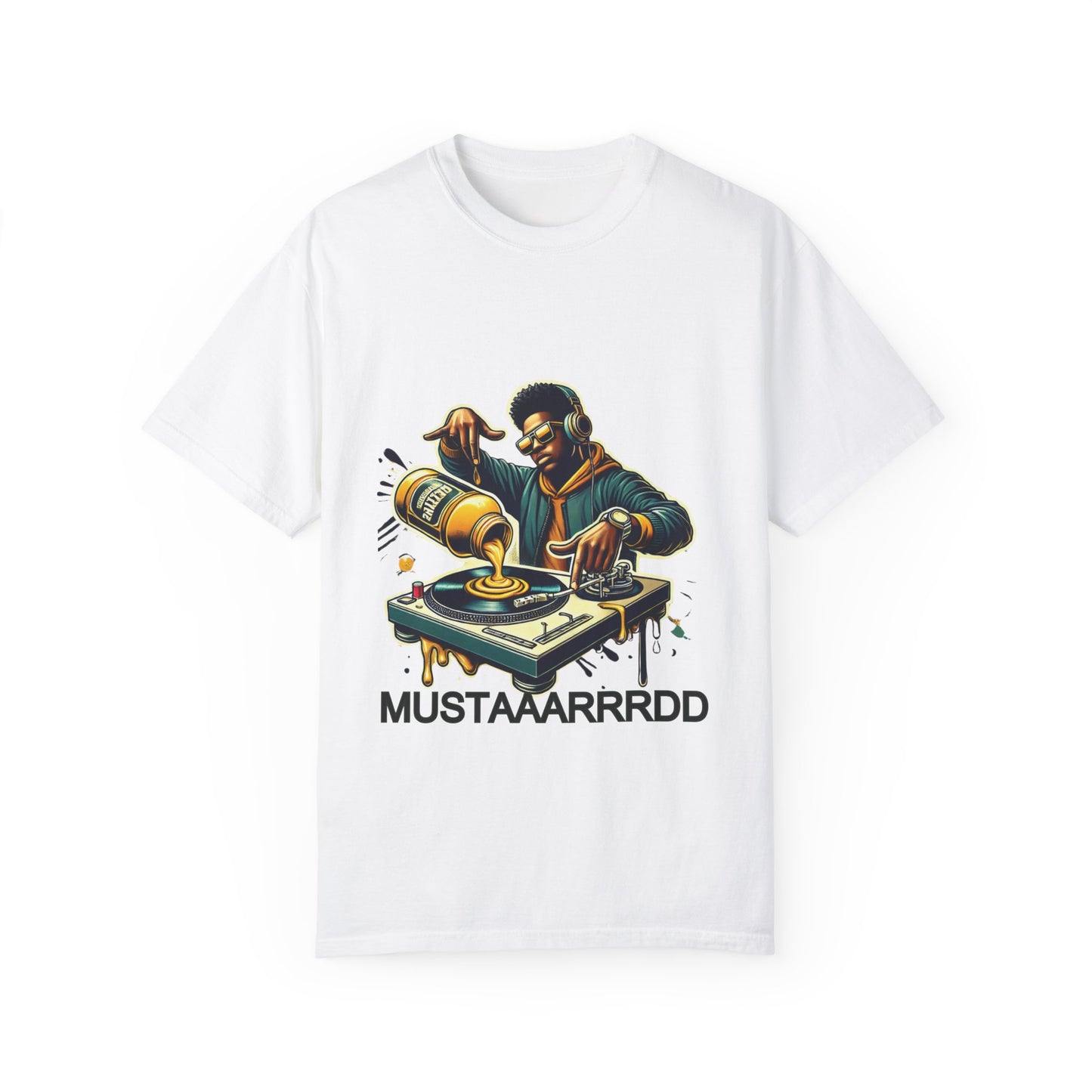 50% OFF BUNDLE & SAVE, Mustard DJ T-Shirt, Hip Hop Song, Viral Gift, Unisex Tee, Garment-Dyed Shirt for Music Lovers, DJ Fans, Unique Tee, Mustard Shirt