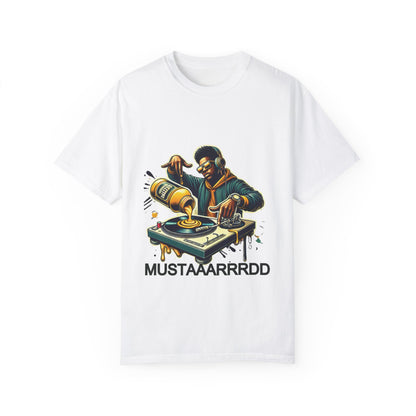 Mustard DJ T-Shirt, Hip Hop Song, Viral Gift, Unisex Tee, Garment-Dyed Shirt for Music Lovers, DJ Fans, Unique Tee, Mustard Shirt