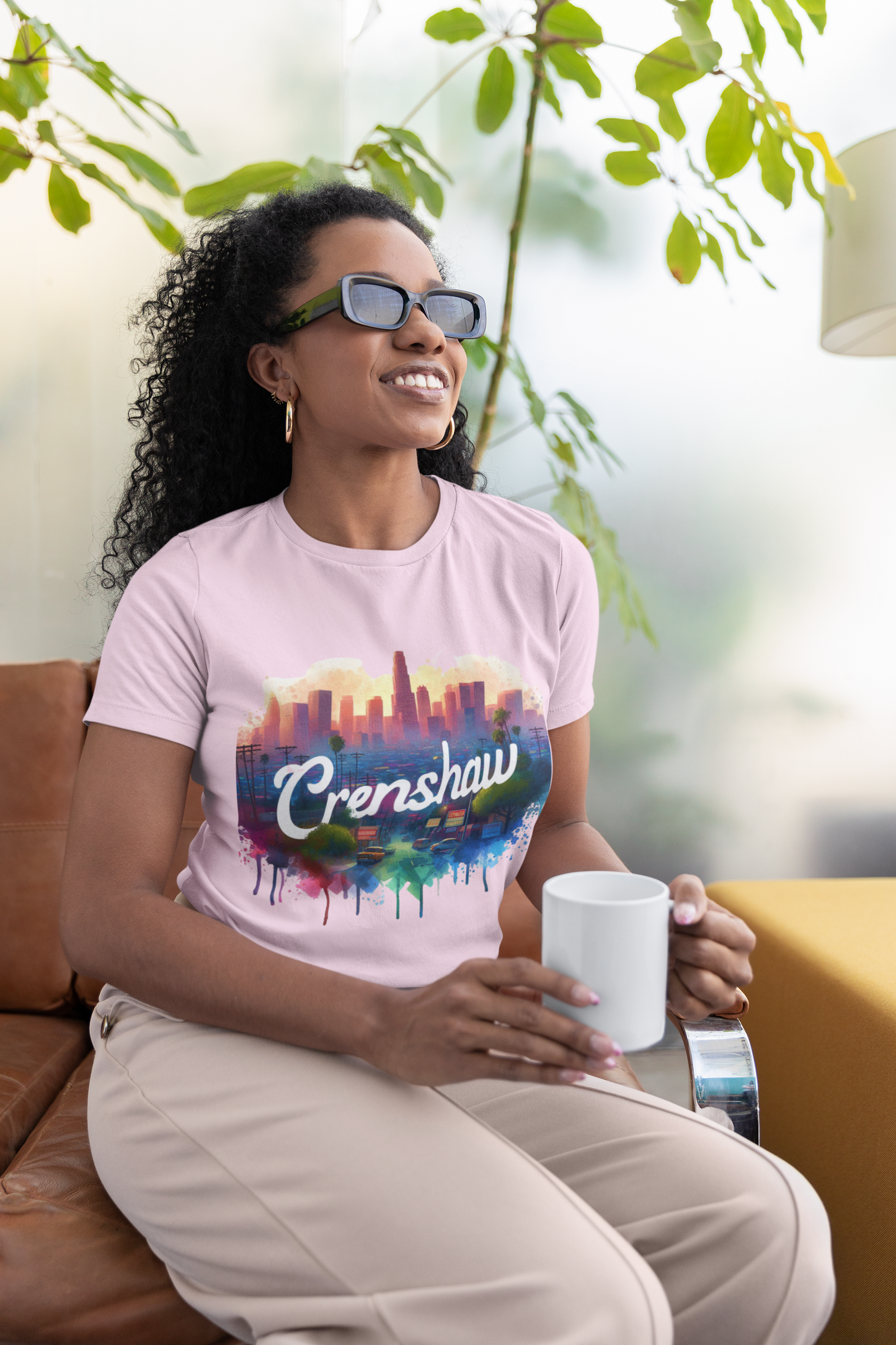 CRENSHAW ONE, Back in the Day, African American Pride, Black History, Historic Black Neighborhood, Graphic T-shirt, Urban Streetwear, Unisex Jersey Short Sleeve Tee