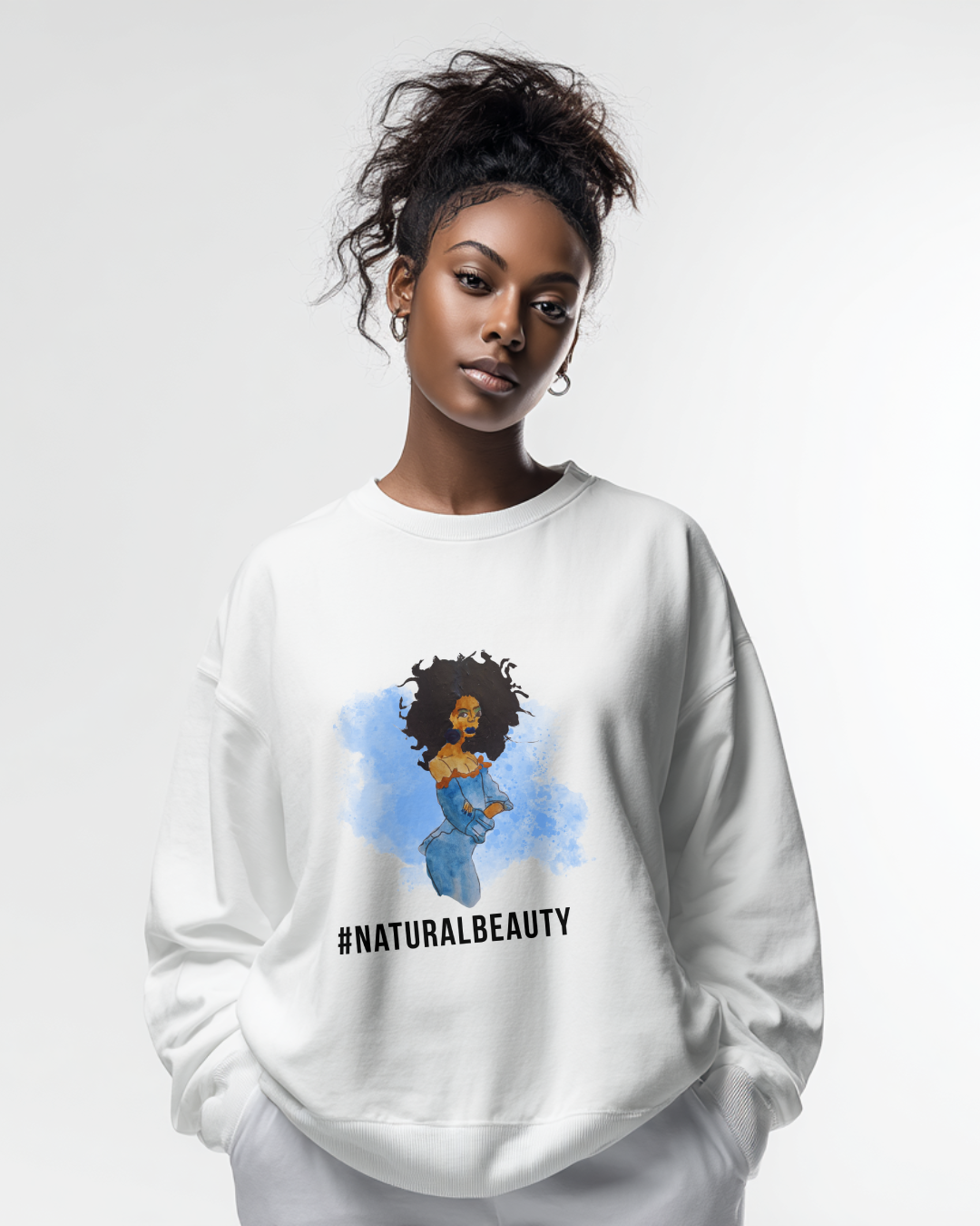 Natural Beauty #2 Black Girl Magic Sweatshirt
