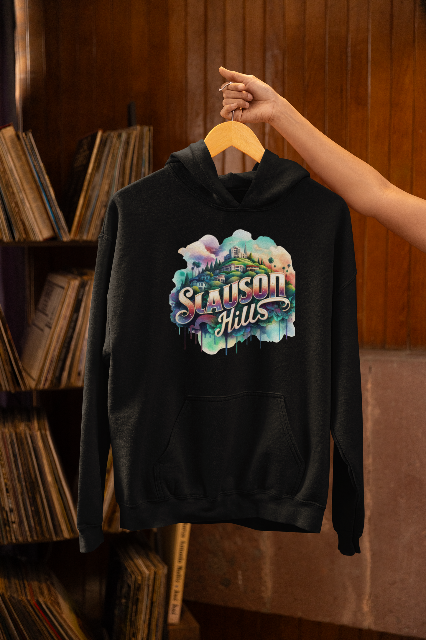 SLAUSON HILLS Hooded Sweatshirt, Black Neighborhood, African American Culture, Iconic Neighborhood, Black History, Urban Streetwear, African American, Graphic Sweatshirt, Iconic Graphic Sweatshirt, Sweatshirts, Graphic Hoodie