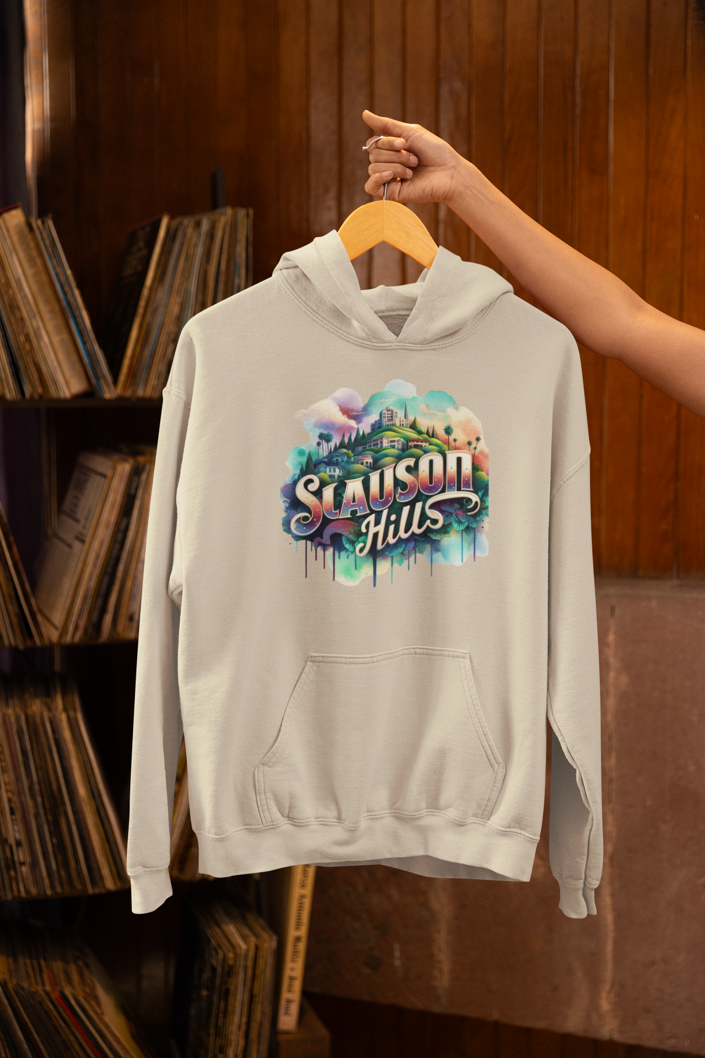 SLAUSON HILLS Hooded Sweatshirt, Black Neighborhood, African American Culture, Iconic Neighborhood, Black History, Urban Streetwear, African American, Graphic Sweatshirt, Iconic Graphic Sweatshirt, Sweatshirts, Graphic Hoodie