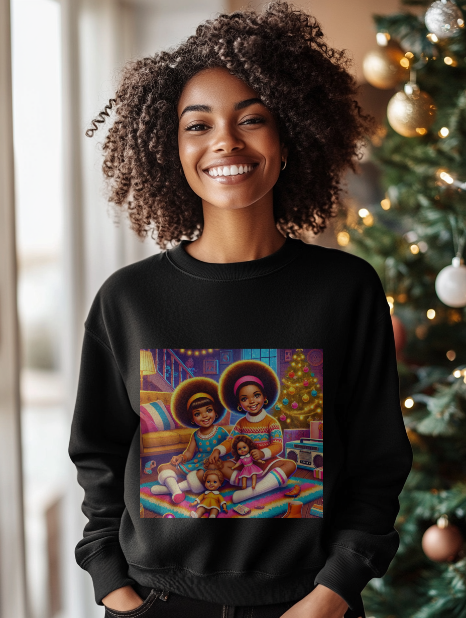 50% OFF BUNDLE & SAVE, XMAS DOLLS Crewneck Sweatshirt - Holiday Gift, Girls