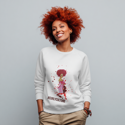 Curly Culture Women's Crewneck Sweatshirt - African-American Woman Graphic